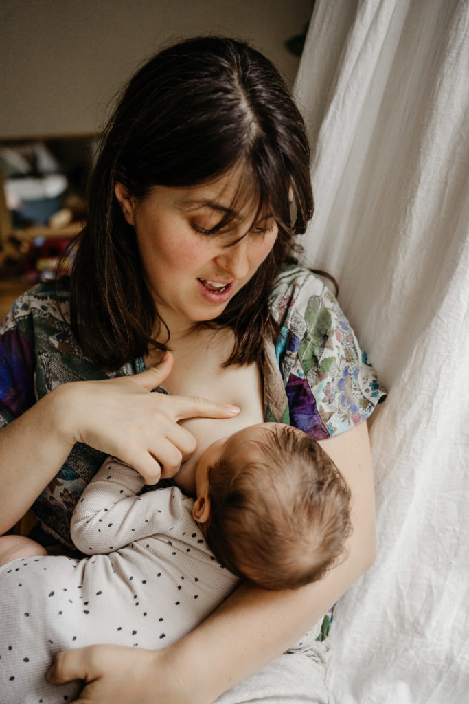 Newborn shoot - borstvoeding 