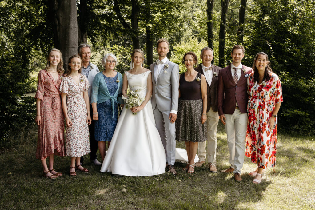 groepsfoto's bruiloft 