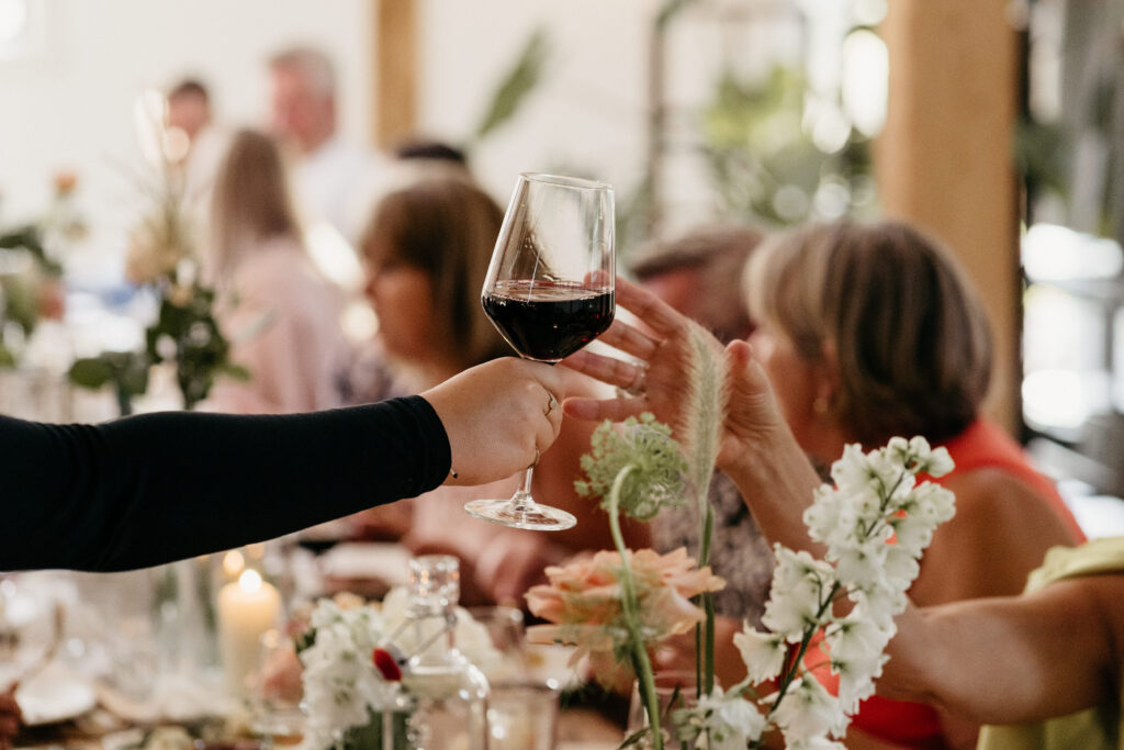 bruiloft diner vastleggen 