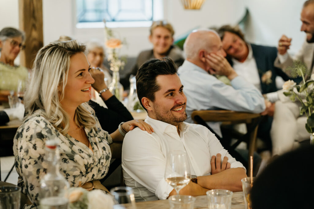 bruiloft diner vastleggen 