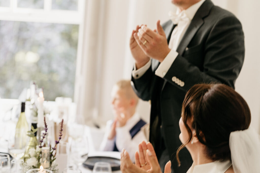 bruiloft diner vastleggen 