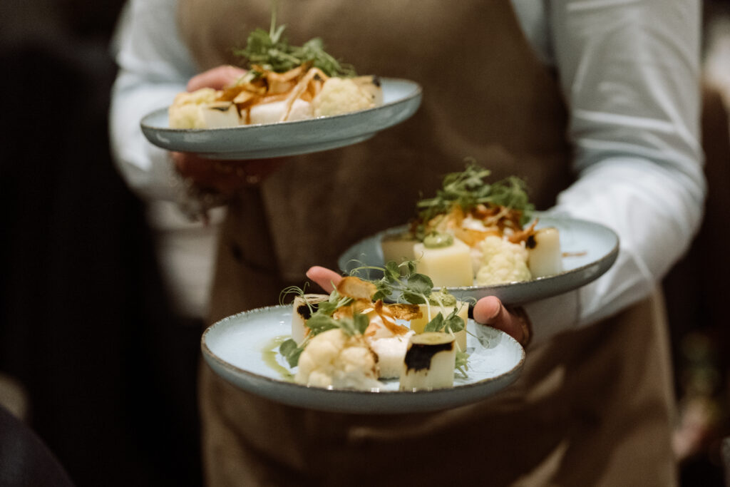 bruiloft diner vastleggen 